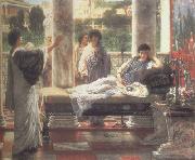 Alma-Tadema, Sir Lawrence Catullus Reading his  Poems at Lesbia's House (mk23) Spain oil painting artist